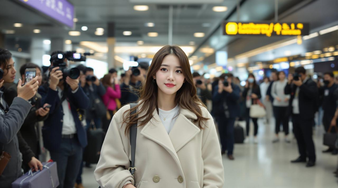 某女团成员机场被拍,素颜状态与精修图判若两人
